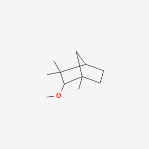 molecular formula C11H20O B12669556 2-Methoxy-1,3,3-trimethylbicyclo[2.2.1]heptane CAS No. 27153-53-3