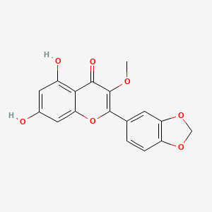 2-(1,3-Benzodioxol-5-yl)-5,7-dihydroxy-3-methoxy-4H-chromen-4-one