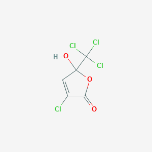 2(5H)-Furanone, 3-chloro-5-hydroxy-5-(trichloromethyl)-