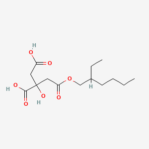 molecular formula C14H24O7 B12669604 (2-Ethylhexyl) dihydrogen 2-hydroxypropane-1,2,3-tricarboxylate CAS No. 51152-27-3