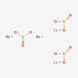 molecular formula Ca2Na2O9Si3 B12669626 Sodium calcium silicate CAS No. 1344-03-2