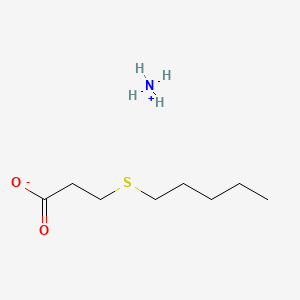 molecular formula C8H19NO2S B12669664 Ammonium 3-(pentylthio)propanoate CAS No. 137882-40-7