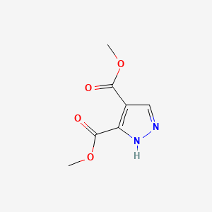 molecular formula C7H8N2O4 B1266967 1H-吡唑-4,5-二甲酸二甲酯 CAS No. 33090-46-9