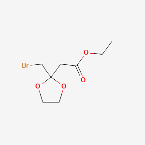 Ethyl 2-(bromomethyl)-1,3-dioxolane-2-acetate