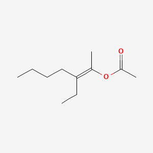 2-Ethyl-1-methylhex-1-enyl acetate