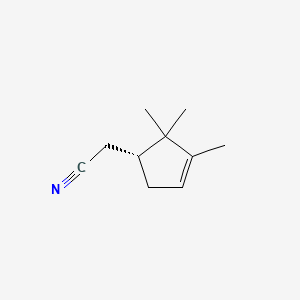 B12669727 (R)-2,2,3-Trimethylcyclopent-3-ene-1-acetonitrile CAS No. 26585-74-0