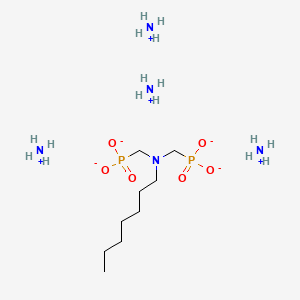 ((Heptylimino)bis(methylene))bisphosphonic acid, ammonium salt