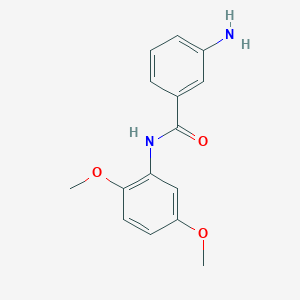 molecular formula C15H16N2O3 B1266975 3-氨基-N-(2,5-二甲氧基苯基)苯甲酰胺 CAS No. 81882-65-7