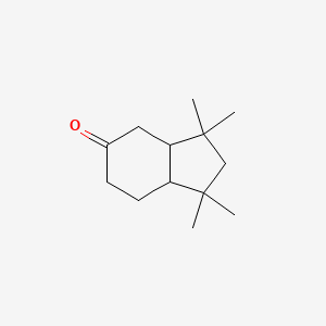 molecular formula C13H22O B12669753 Octahydro-1,1,3,3-tetramethyl-5H-inden-5-one CAS No. 93777-72-1