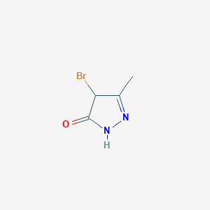 B1266978 4-Bromo-5-methyl-2,4-dihydro-3h-pyrazol-3-one CAS No. 51395-52-9