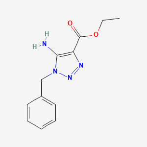 molecular formula C12H14N4O2 B1266982 5-氨基-1-苄基-1H-1,2,3-三唑-4-羧酸乙酯 CAS No. 20271-33-4