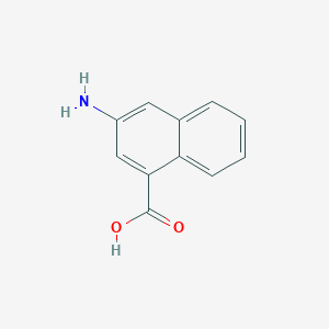 molecular formula C11H9NO2 B1266996 3-氨基萘-1-羧酸 CAS No. 32018-86-3