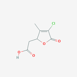 2-Furanacetic acid, 4-chloro-2,5-dihydro-3-methyl-5-oxo-