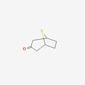 molecular formula C7H10OS B1267008 8-硫代双环[3.2.1]辛酮 CAS No. 16892-50-5