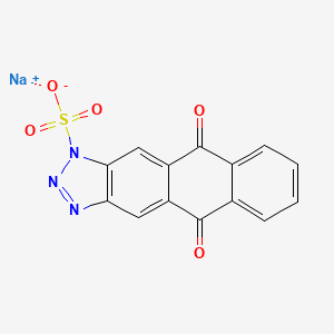 Sodium 5,10-dihydro-5,10-dioxo-1H-anthra(2,3-d)triazolesulphonate