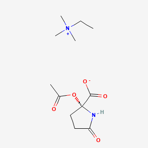 Ethyltrimethylammonium 2-acetoxy-5-oxo-L-prolinate