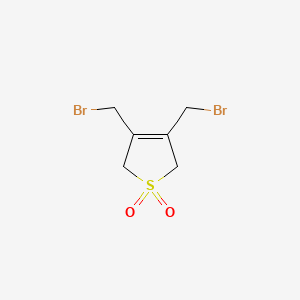 molecular formula C6H8Br2O2S B1267010 3,4-Bis(bromomethyl)-2,5-dihydrothiophene 1,1-dioxide CAS No. 18214-57-8