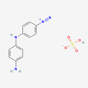 4-((4-Aminophenyl)amino)benzenediazonium hydrogen sulphate