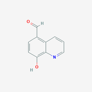 molecular formula C10H7NO2 B1267011 8-羟基喹啉-5-甲醛 CAS No. 2598-30-3