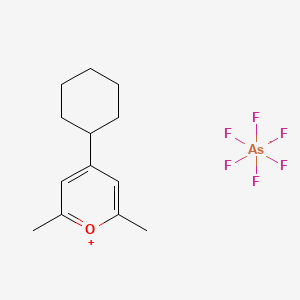 4-Cyclohexyl-2,6-dimethylpyrylium hexafluoroarsenate