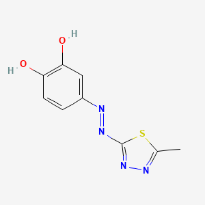 4-((5-Methyl-1,3,4-thiadiazol-2-yl)azo)-1,2-benzenediol