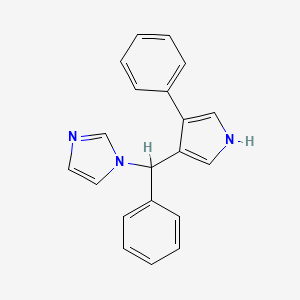 1H-Imidazole, 1-(phenyl(4-phenyl-1H-pyrrol-3-yl)methyl)-