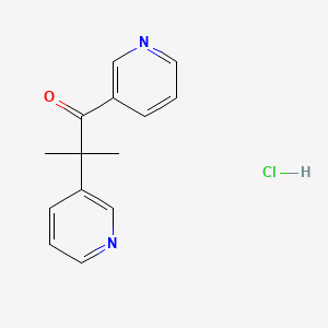 1-Propanone, 2-methyl-1,2-di-3-pyridinyl-, hydrochloride