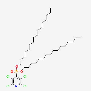 Phosphonic acid, (2,3,5,6-tetrachloro-4-pyridinyl)-, dihexadecyl ester