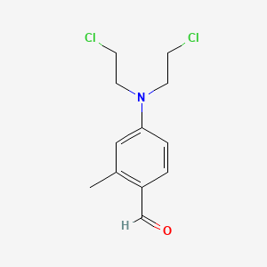 molecular formula C12H15Cl2NO B1267024 4-N,N-双(2-氯乙基)氨基-2-甲基苯甲醛 CAS No. 26459-95-0