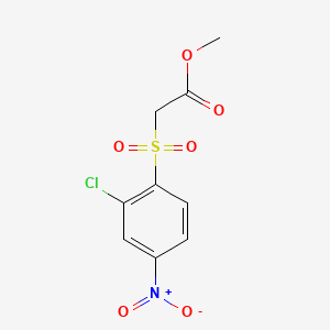 Acetic acid, ((2-chloro-4-nitrophenyl)sulfonyl)-, methyl ester