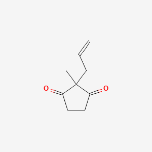 molecular formula C9H12O2 B1267027 2-烯丙基-2-甲基-1,3-环戊二酮 CAS No. 26828-48-8