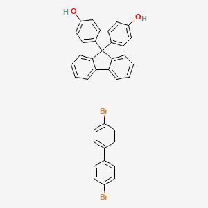 1-Bromo-4-(4-bromophenyl)benzene;4-[9-(4-hydroxyphenyl)fluoren-9-yl]phenol