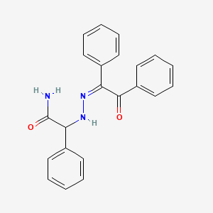 2-(2-(2-Oxo-1,2-diphenylethylidene)hydrazino)-2-phenylacetamide