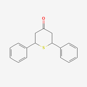 B1267041 2,6-Diphenyl-tetrahydro-thiopyran-4-one CAS No. 37014-01-0