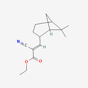 Ethyl 2-cyano-3-(6,6-dimethylbicyclo(3.1.1)hept-2-yl)acrylate