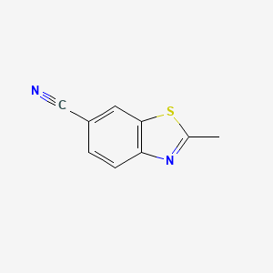 molecular formula C9H6N2S B1267053 2-甲基苯并[d]噻唑-6-碳腈 CAS No. 42474-60-2