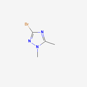 molecular formula C4H6BrN3 B1267062 3-溴-1,5-二甲基-1H-1,2,4-三唑 CAS No. 56616-93-4