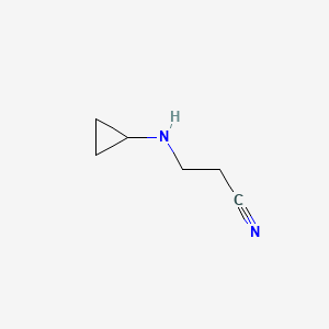 molecular formula C6H10N2 B1267066 3-(Cyclopropylamino)propionitrile CAS No. 58196-47-7