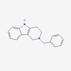 molecular formula C18H18N2 B1267069 2-Benzyl-2,3,4,5-tetrahydro-1H-pyrido(4,3-b)indole CAS No. 6208-43-1