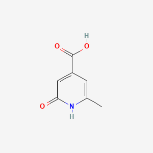 molecular formula C7H7NO3 B1267078 2-Hydroxy-6-methylisonicotinic acid CAS No. 86454-13-9