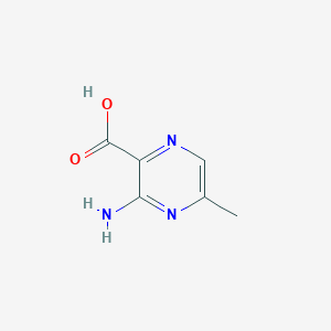 molecular formula C6H7N3O2 B1267093 3-Amino-5-methylpyrazine-2-carboxylic acid CAS No. 6761-50-8