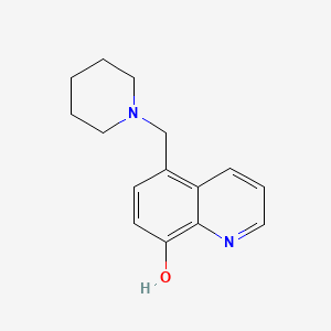 molecular formula C15H18N2O B1267096 5-(哌啶-1-基甲基)喹啉-8-醇 CAS No. 41455-83-8