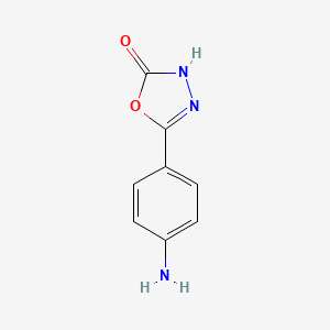 molecular formula C8H7N3O2 B1267097 5-(4-氨基苯基)-1,3,4-噁二唑-2-醇 CAS No. 113118-47-1