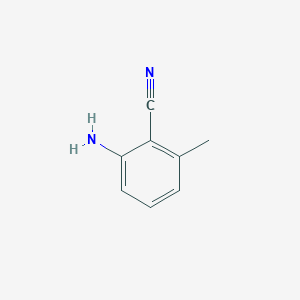 molecular formula C8H8N2 B1267100 2-Amino-6-methylbenzonitrile CAS No. 56043-01-7