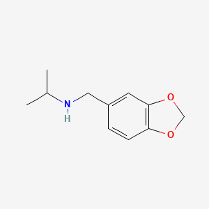 molecular formula C11H15NO2 B1267102 N-(1,3-苯并二氧杂环-5-基甲基)丙-2-胺 CAS No. 68291-92-9