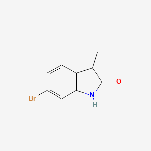 molecular formula C9H8BrNO B1267104 6-溴-3-甲基吲哚-2-酮 CAS No. 90725-50-1