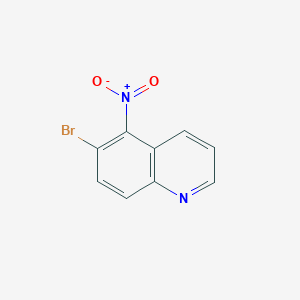 molecular formula C9H5BrN2O2 B1267105 6-溴-5-硝基喹啉 CAS No. 98203-04-4