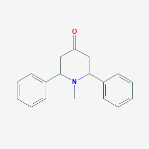 molecular formula C18H19NO B1267107 1-Methyl-2,6-diphenylpiperidin-4-one CAS No. 39653-65-1