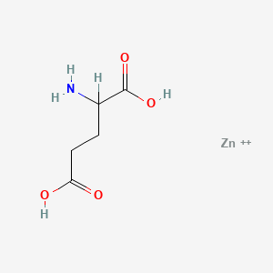 Dihydrogen bis(L-glutamato(2-)-N,O1)zincate(2-)