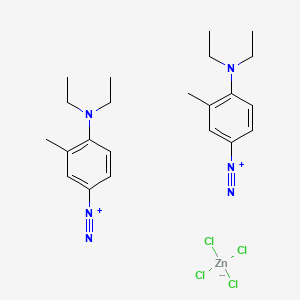 4-(diethylamino)-3-methylbenzenediazonium;tetrachlorozinc(2-)